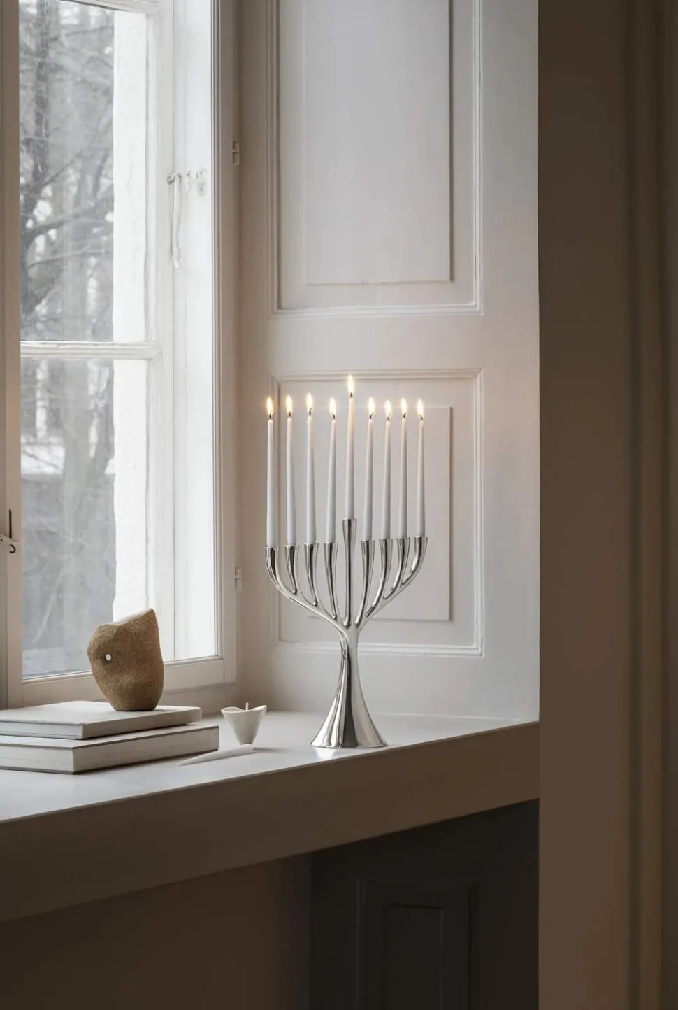 Cobra Menorah Lysestage