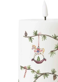 Hammershøi Jul LED Bloklys - 3 stk.