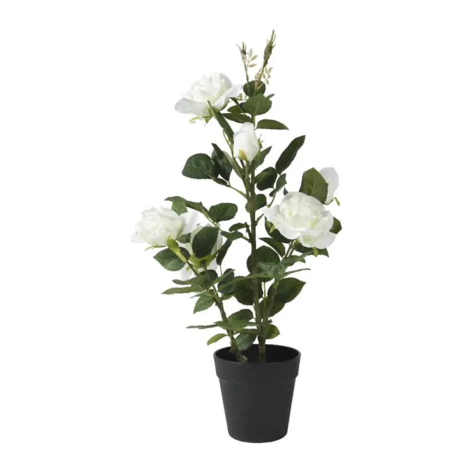 Kunstig Blomst - Rose I Potte