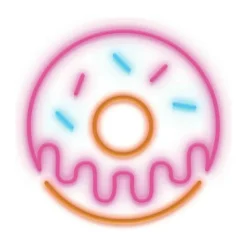 Neon LED Lampe - Donut