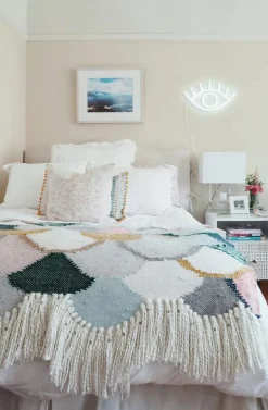 Neon LED Lampe - Øje