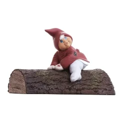 Nisse - Esther på træstamme