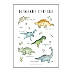 Plakat - Dinosaur Friends