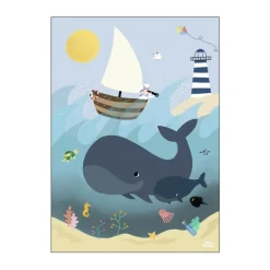 Plakat - Whales & Waves