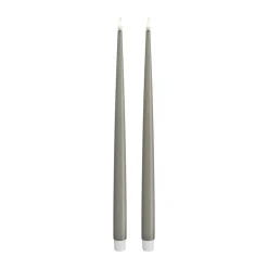 Real Flame LED Kertelys m. lak - 2 stk.