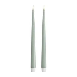 Real Flame LED Kertelys m. lak - 2 stk.