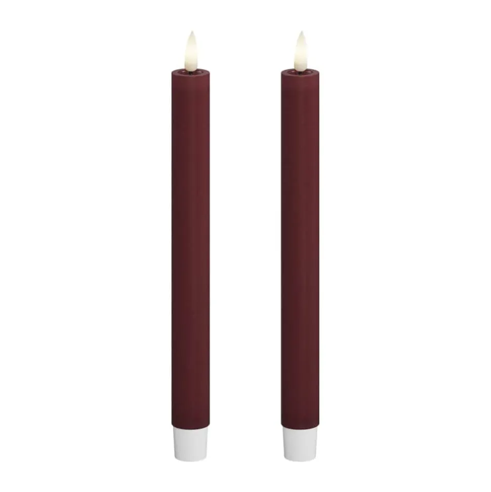 Real Flame LED Kronelys - 2 stk.