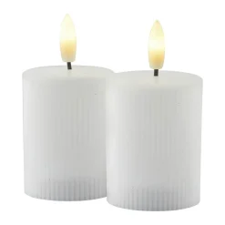 Smilla Genopladelig Mini LED Bloklys - 2 stk.